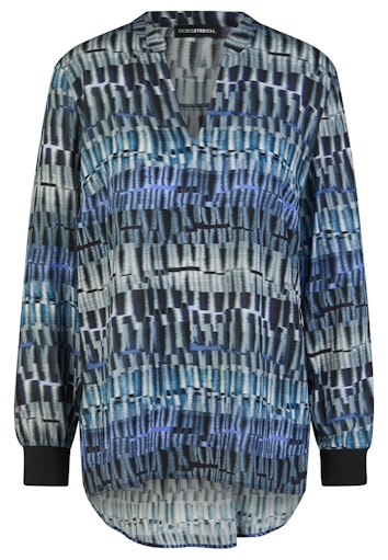 Blouses lange mouw blauw Doris Streich