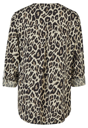 Blouses lange mouw bruin Doris Streich