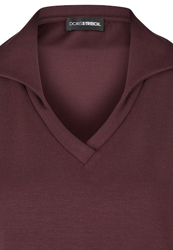 T-shirts korte mouw paars Doris Streich