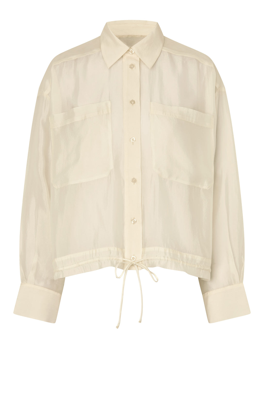 Blouses lange mouw beige Second Female