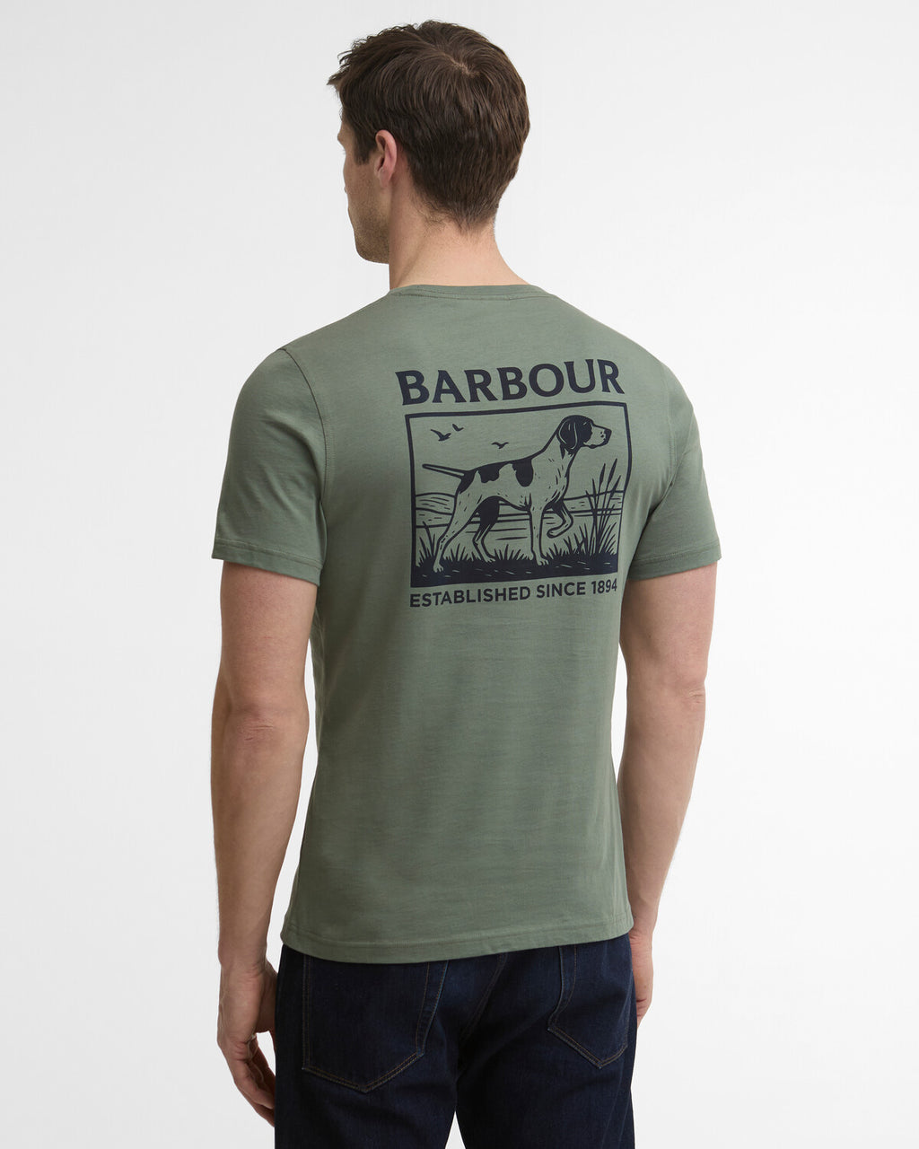 T-shirts korte mouw groen Barbour