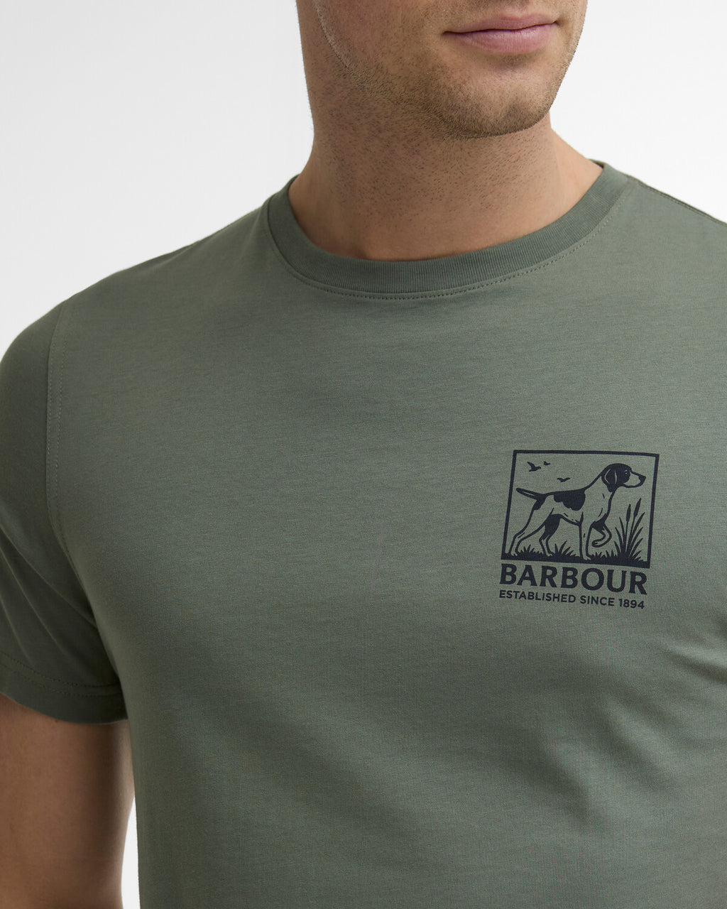 T-shirts korte mouw groen Barbour
