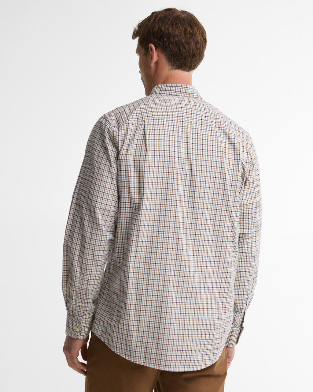 Hemden lange mouw navy Barbour