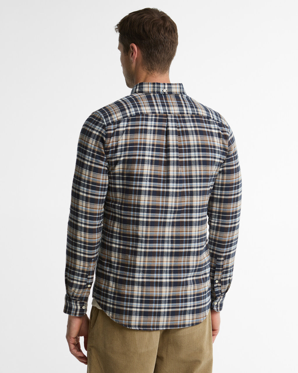 Hemden lange mouw navy Barbour