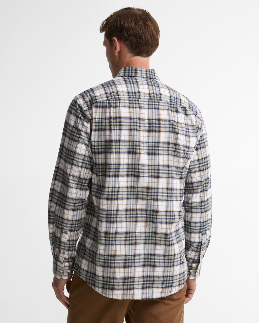 Hemden lange mouw navy Barbour