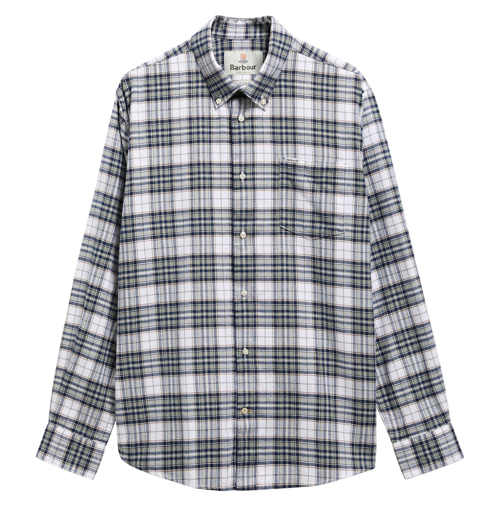 Hemden lange mouw navy Barbour