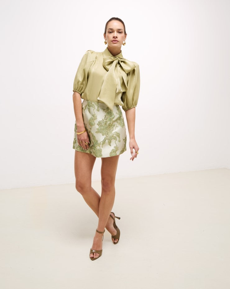 Blouses korte mouw groen JOSH V