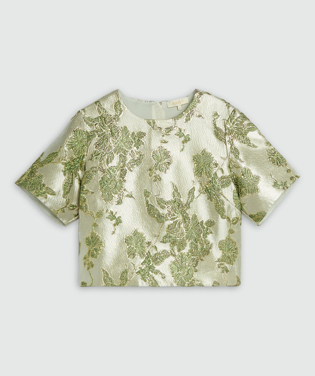 Blouses korte mouw groen JOSH V