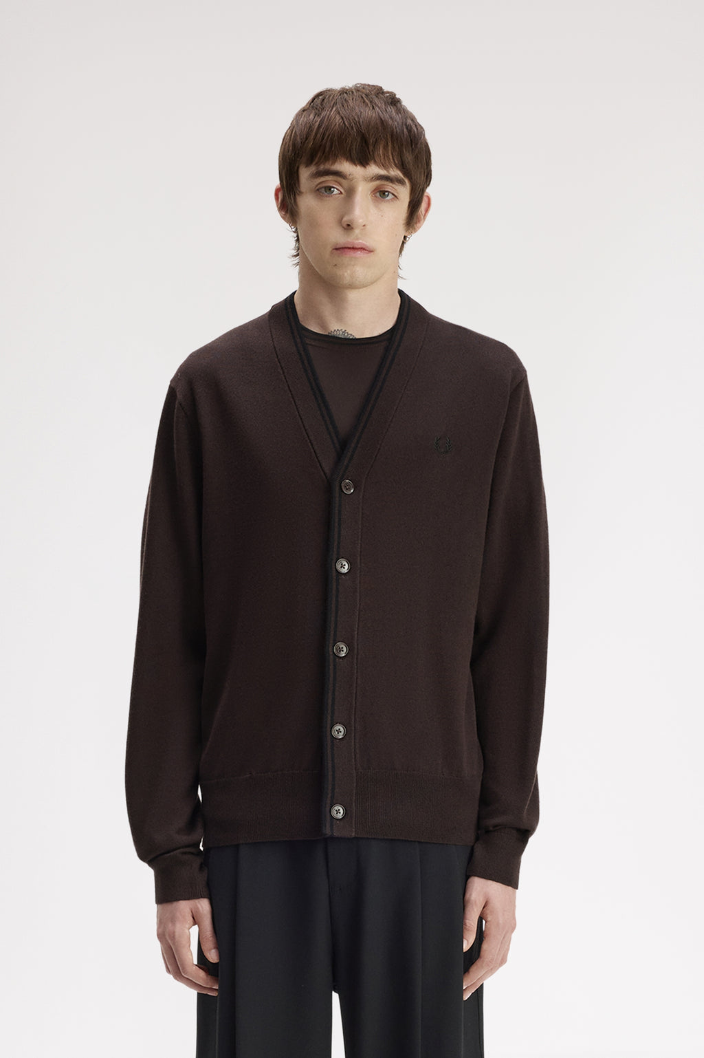 Cardigans bruin Fred Perry