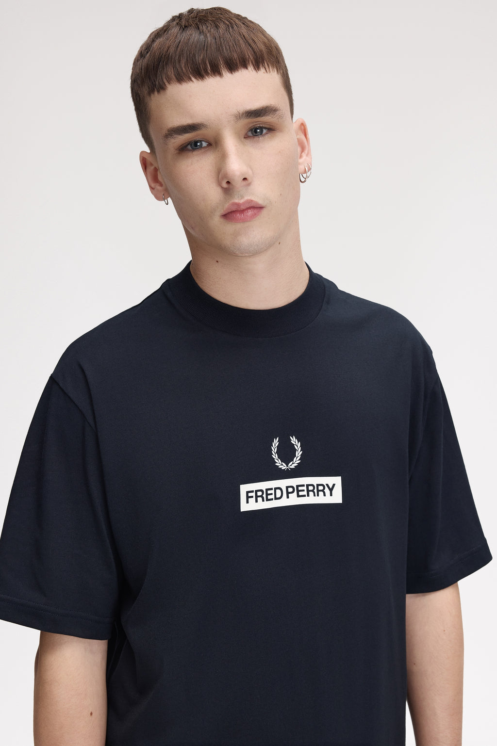 T-shirts korte mouw navy Fred Perry