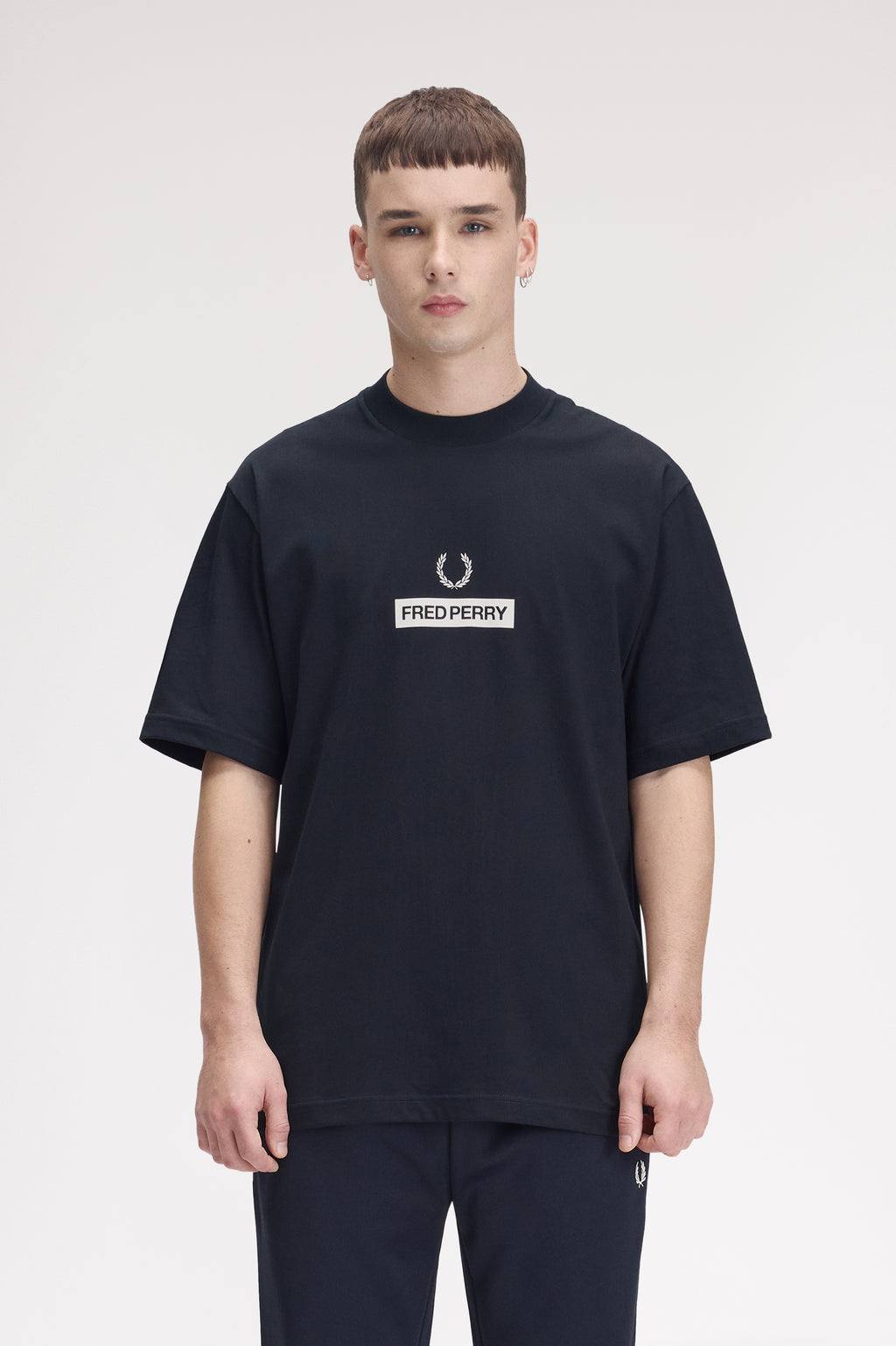 T-shirts korte mouw navy Fred Perry