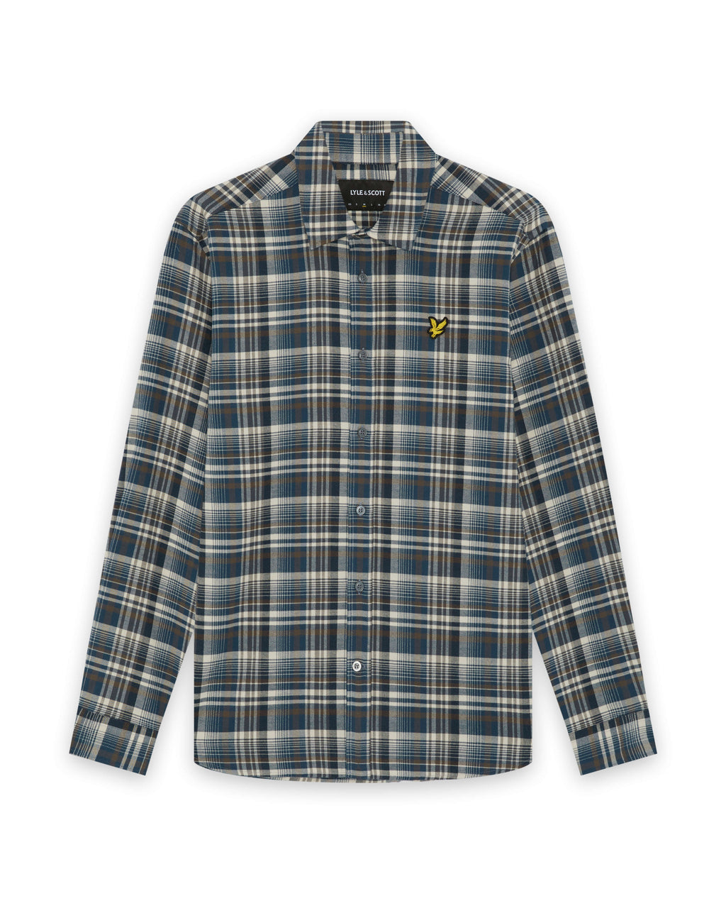 Hemden lange mouw blauw Lyle & Scott