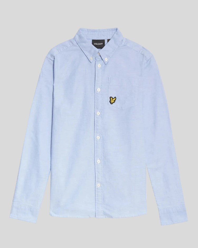 Hemden lange mouw blauw Lyle & Scott