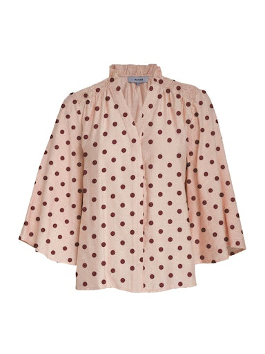 Blouses lange mouw roze Minus
