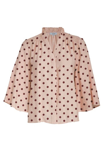 Blouses lange mouw roze Minus
