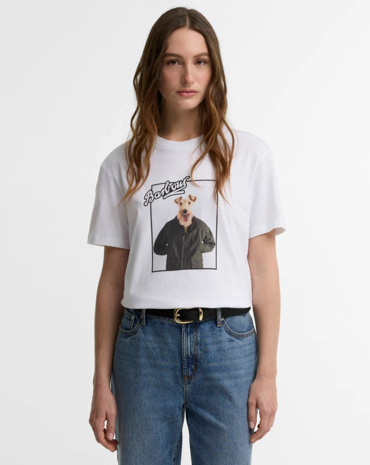 T-shirts korte mouw wit Barbour