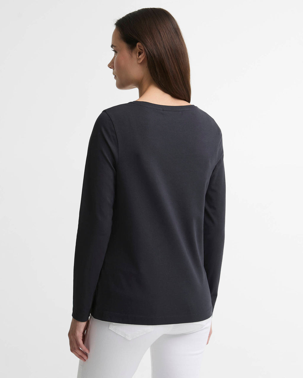 T-shirts lange mouw navy Barbour
