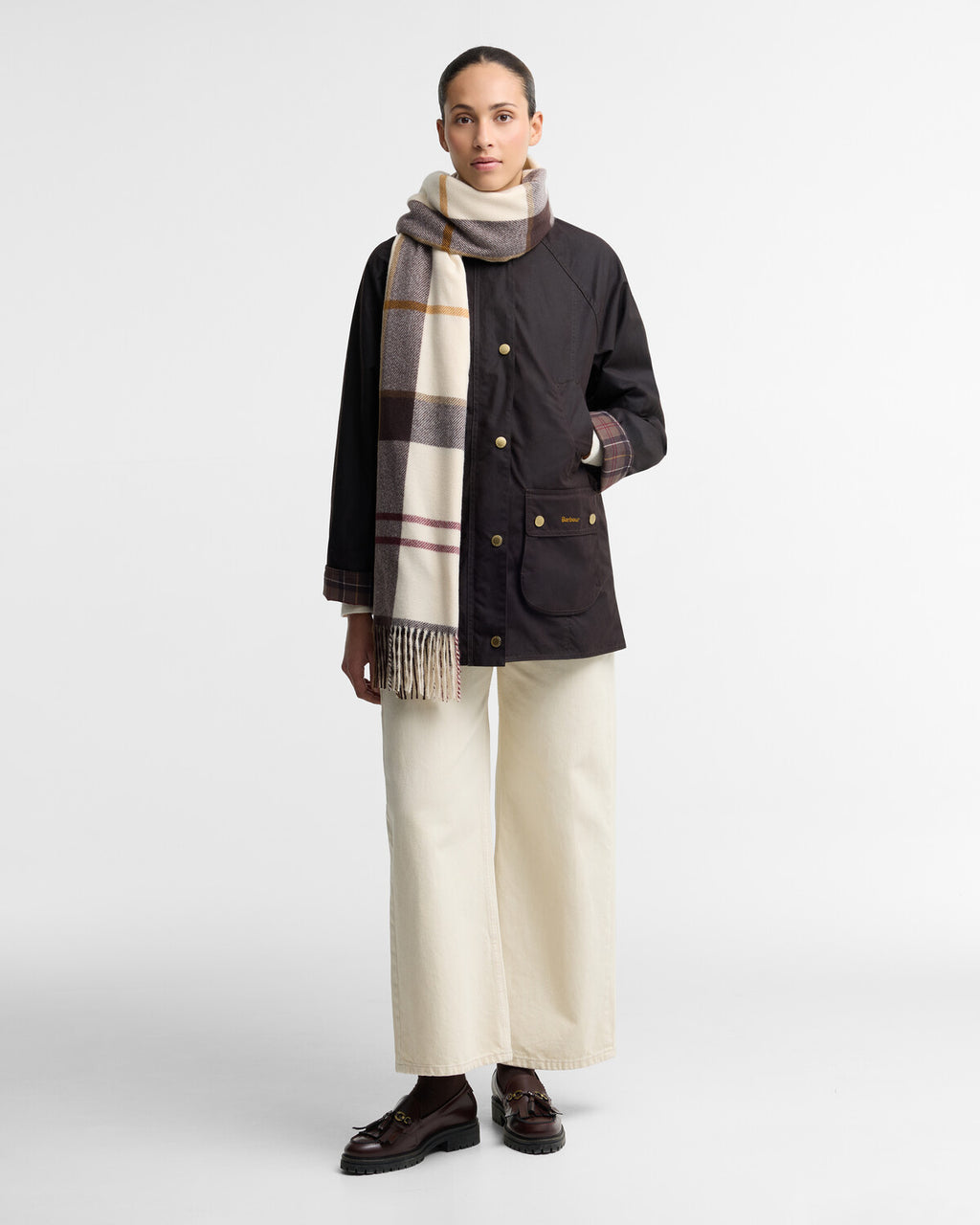 Sjaals beige Barbour