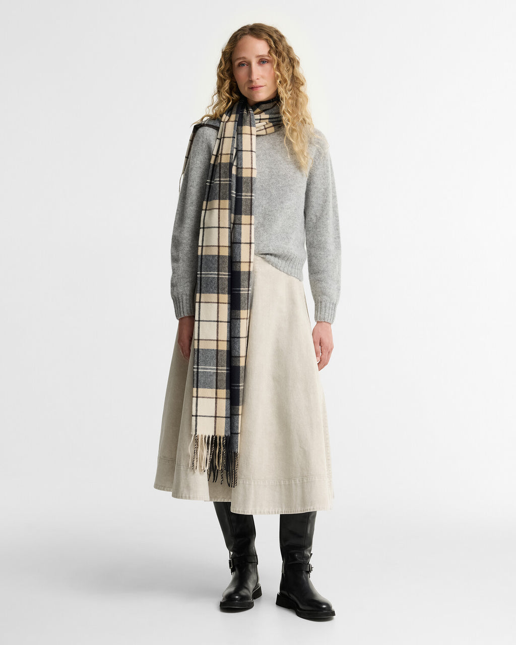 Sjaals beige Barbour