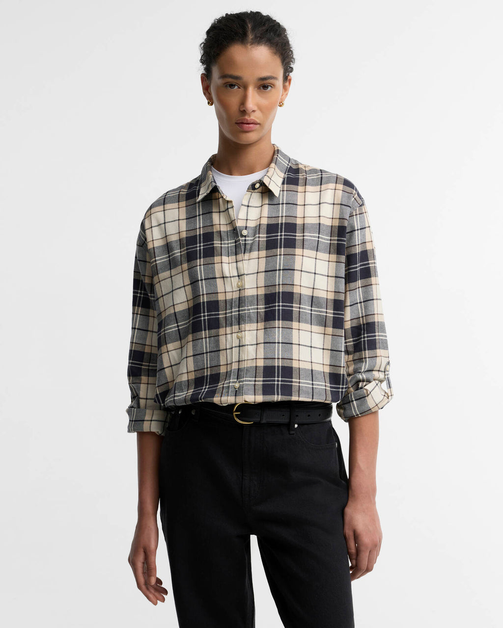 Blouses lange mouw beige Barbour