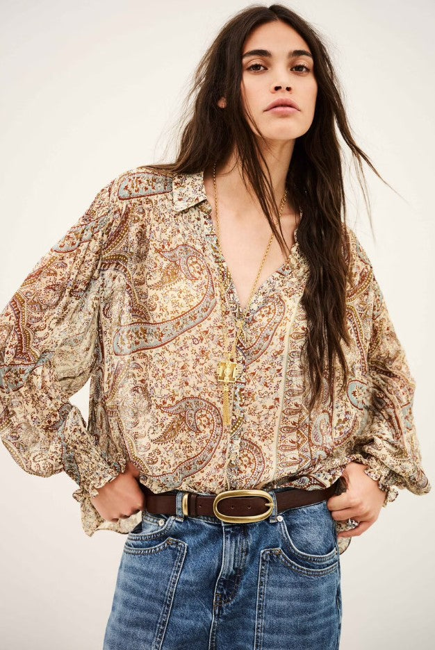 Blouses lange mouw beige ba&sh