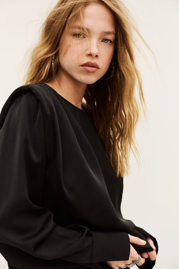 Blouses lange mouw zwart ba&sh