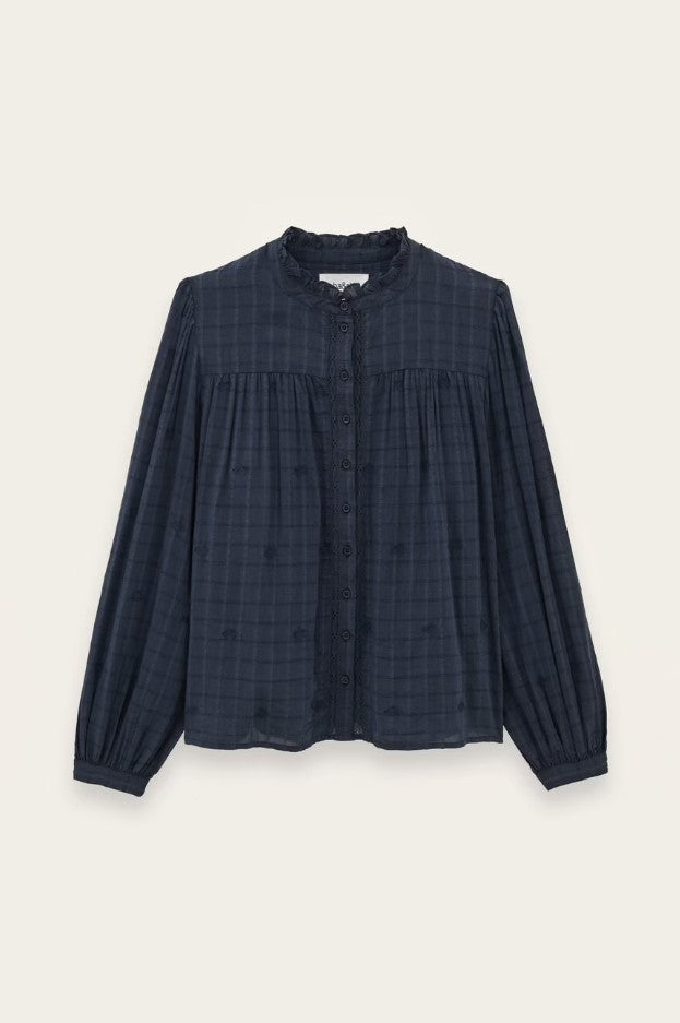 Blouses lange mouw navy ba&sh