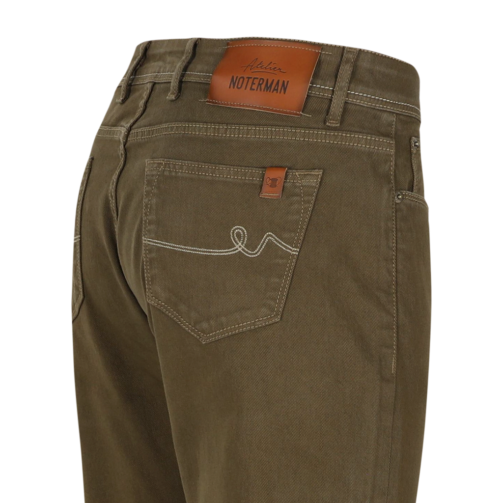 Jeans groen Atelier Noterman