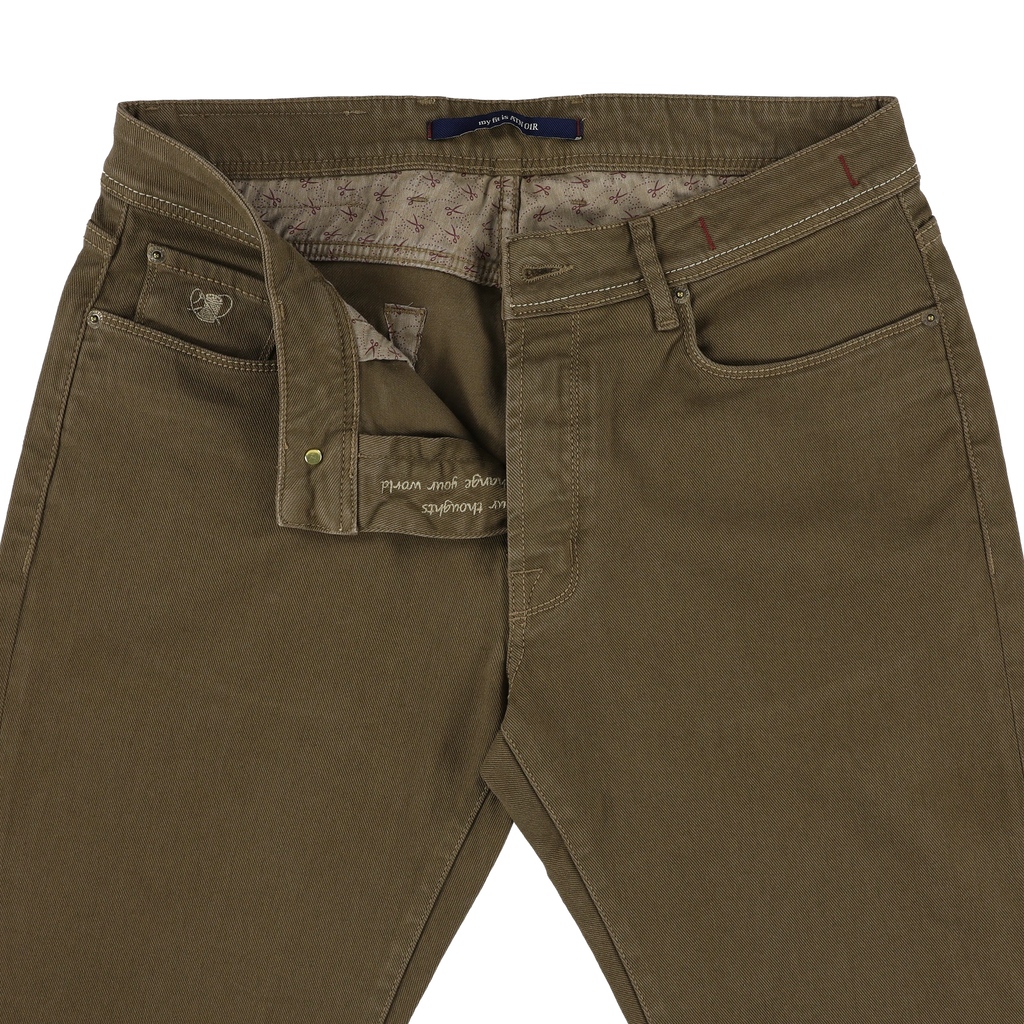 Jeans groen Atelier Noterman