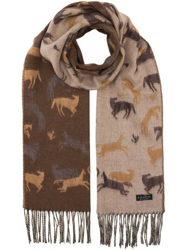 Sjaals bruin Fraas