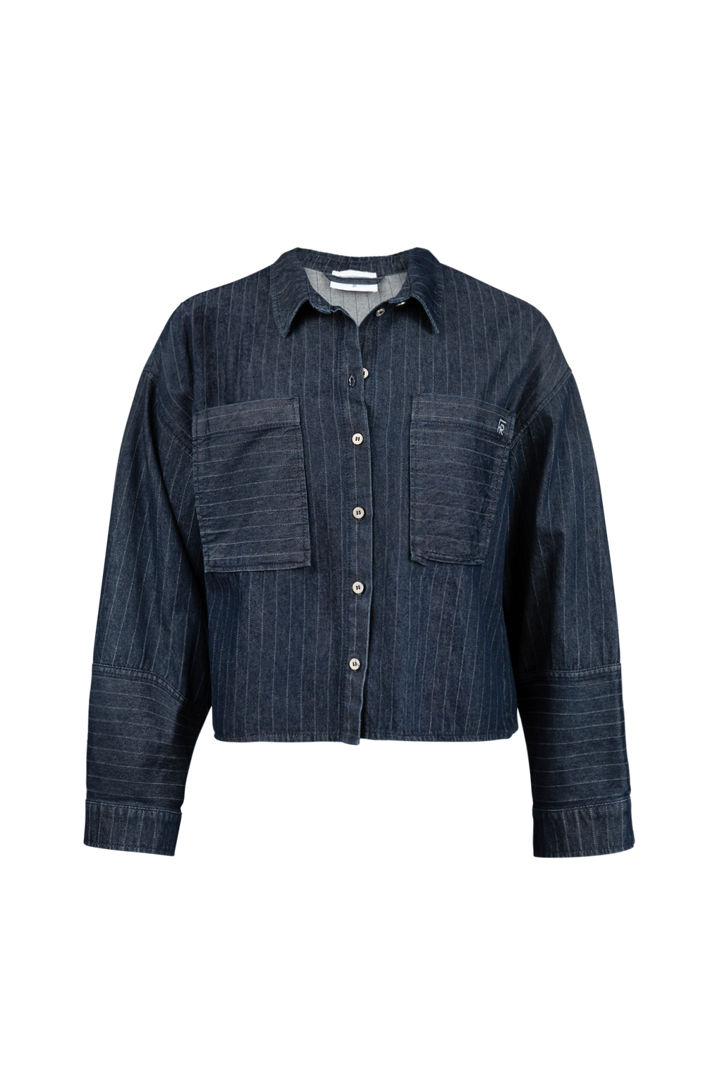Blouses lange mouw blauw Four Roses