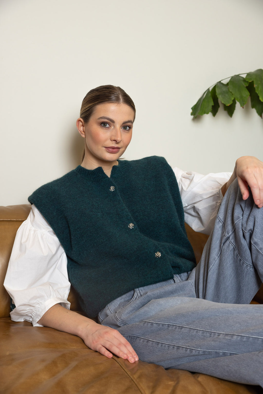 Cardigans grijs Four Roses