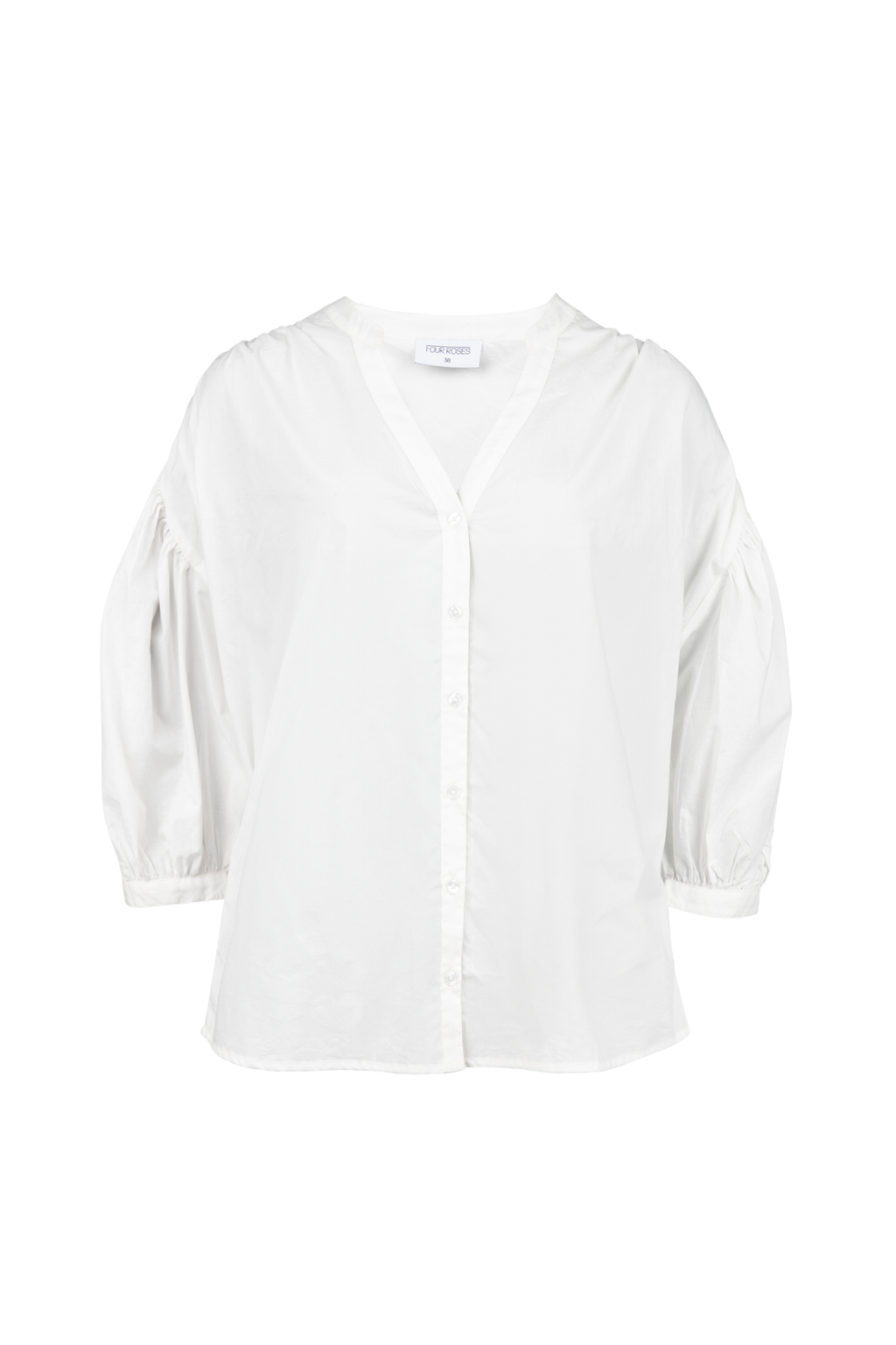 Blouses lange mouw grijs Four Roses