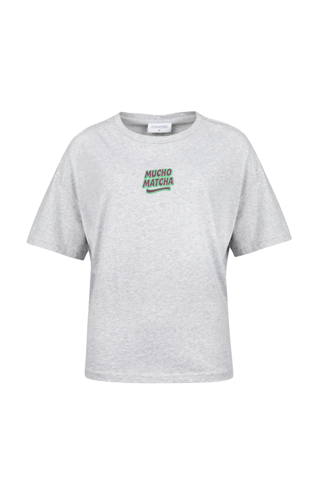 T-shirts korte mouw grijs Four Roses