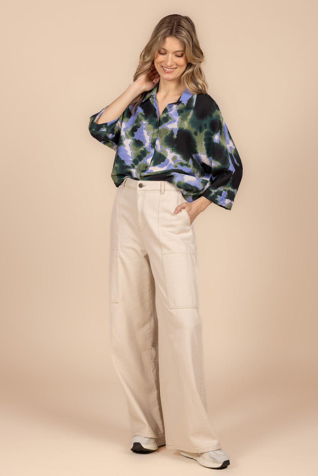 Blouses lange mouw multicolor Four Roses