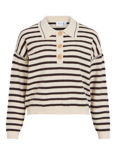 Polo's lange mouw multicolor VILA