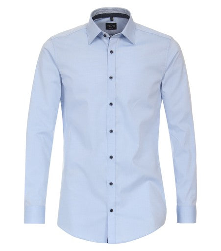 Hemden lange mouw blauw VENTI