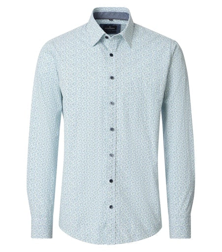 Hemden lange mouw blauw Casa Moda