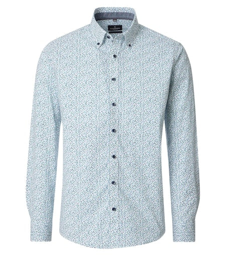 Hemden lange mouw blauw Casa Moda