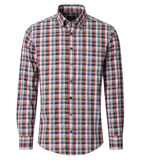 Hemden lange mouw oranje Casa Moda