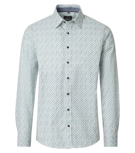Hemden lange mouw groen Casa Moda