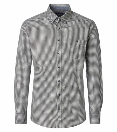Hemden lange mouw groen Casa Moda