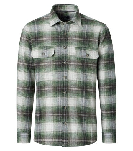 Hemden lange mouw groen Casa Moda