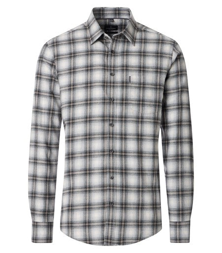 Hemden lange mouw grijs Casa Moda