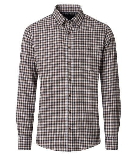 Hemden lange mouw bruin Casa Moda