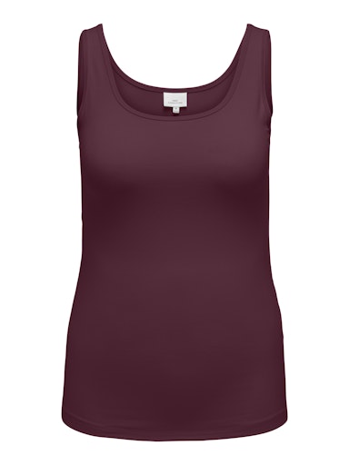 T-shirts korte mouw bordeaux ONLY Carmakoma
