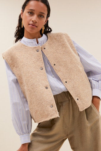 Bodywarmers beige by-bar