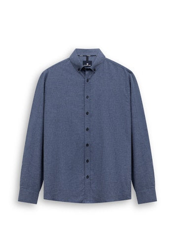 Hemden lange mouw blauw State of Art