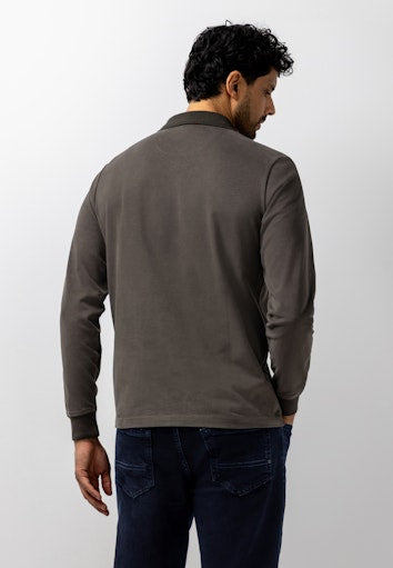 Polo's lange mouw bruin State of Art