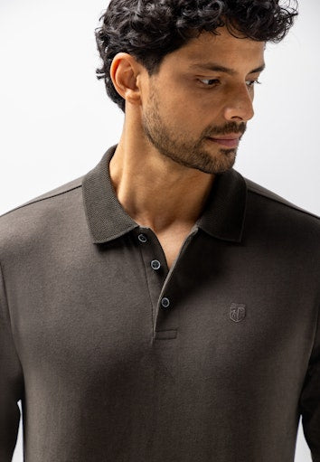 Polo's lange mouw bruin State of Art